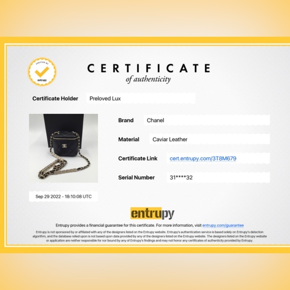 Authentic CHANEL Caviar Black Mini Square Vanity Case CC Chain Bag Gold Hardware - Picture 12 of 12